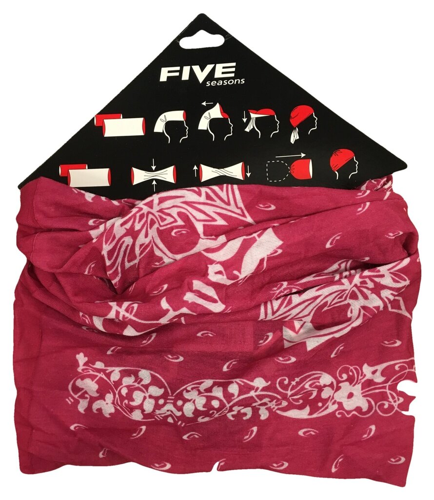 Šalikas Five Seasons Yhoo, raudonas kaina ir informacija | Vyriški šalikai, kepurės, pirštinės | pigu.lt