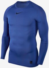 Nike vyriški marškinėliai M NP TOP LS COMP 838077 480, mėlyni kaina ir informacija | Vyriški marškinėliai | pigu.lt