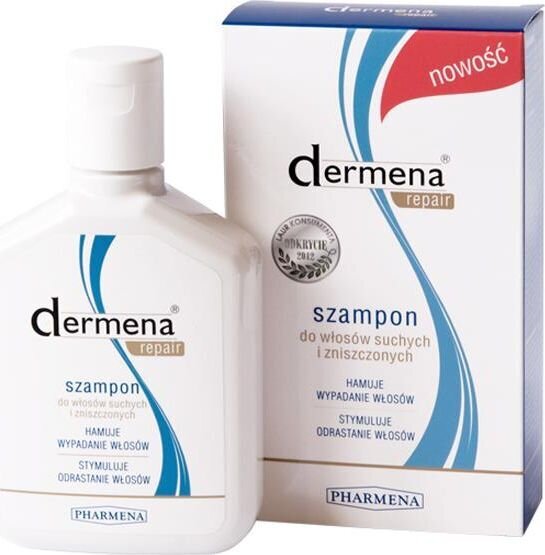 Šampūnas sausiems ir pažeistiems plaukams Dermena Repair, 200ml kaina ir informacija | Šampūnai | pigu.lt