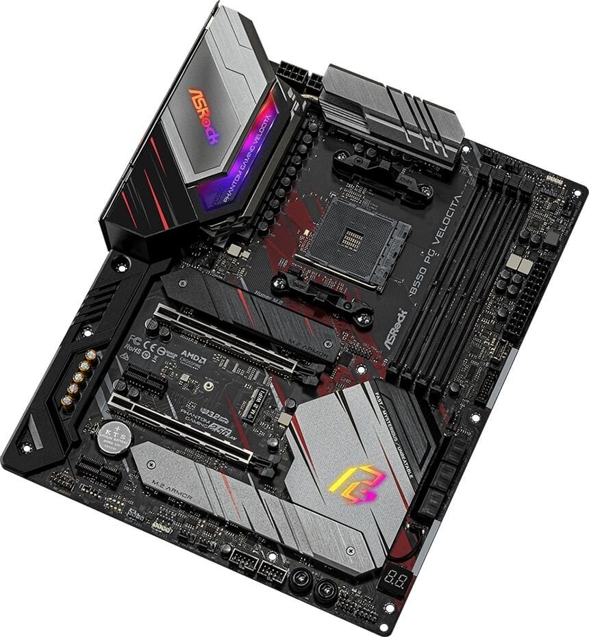 ASRock B550 PG VELOCITA kaina ir informacija | Pagrindinės plokštės | pigu.lt