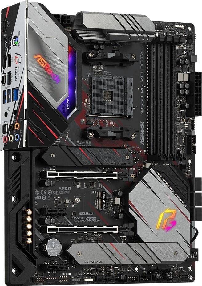 ASRock B550 PG VELOCITA цена и информация | Pagrindinės plokštės | pigu.lt