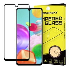 Защитное стекло 9H экстра защита на экран телефона Wozinsky для Samsung Galaxy A41 (A415F), для всего экрана, черное цена и информация | Защитные пленки для телефонов | pigu.lt