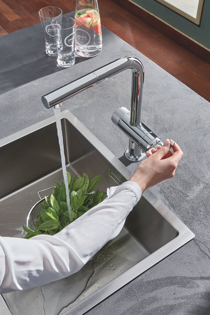 Grohe Blue Pure Minta Duo filtruoto vandens maišytuvas, 31721000 kaina ir informacija | Virtuvės maišytuvai | pigu.lt