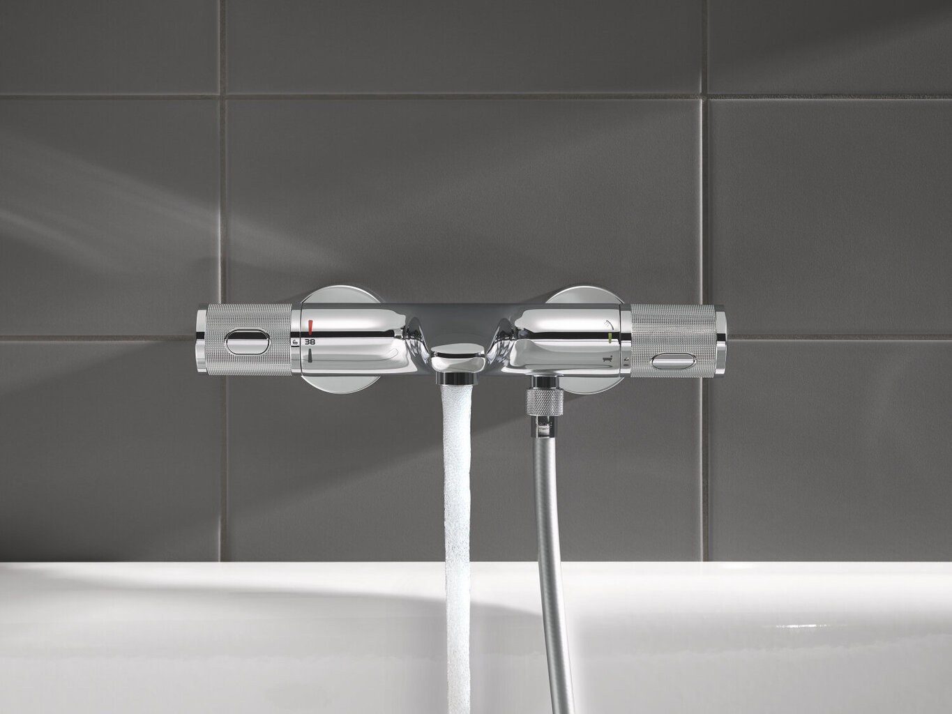 Grohe Grohtherm 1000 Performance termostatinis vonios maišytuvas, chromas, 34779000 kaina ir informacija | Vandens maišytuvai | pigu.lt