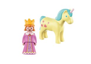 70127 PLAYMOBIL® 1.2.3 Princesė su vienaragiu kaina ir informacija | Konstruktoriai ir kaladėlės | pigu.lt