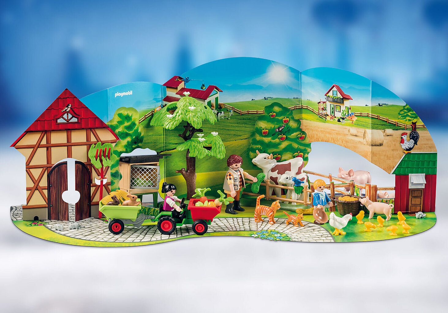 70189 PLAYMOBIL® Advento kalendorius Ūkis kaina ir informacija | Konstruktoriai ir kaladėlės | pigu.lt