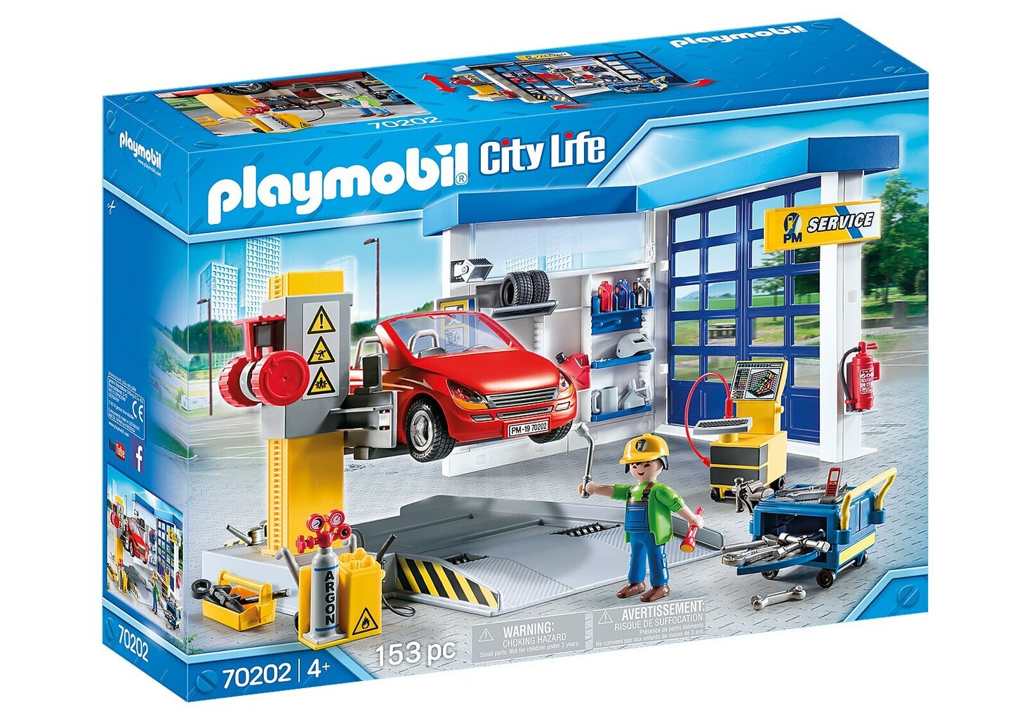 70202 PLAYMOBIL® City Life Autoservisas kaina ir informacija | Konstruktoriai ir kaladėlės | pigu.lt