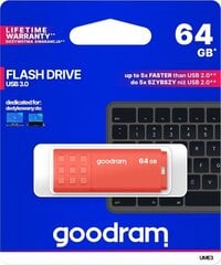 GoodRam pPndrive UME3 USB 3.0 64GB цена и информация | USB накопители | pigu.lt