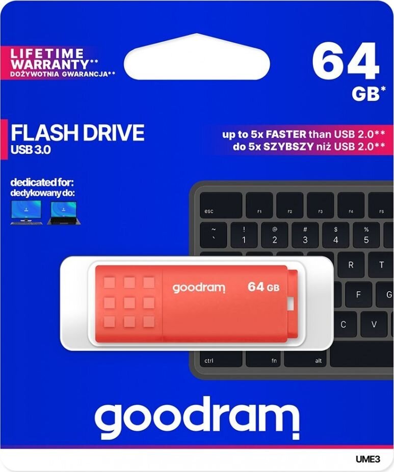 GoodRam UME3-0640O0R11 kaina ir informacija | USB laikmenos | pigu.lt