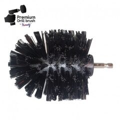 Профессиональная чистящая щетка Premium Drill Brush by Kornely, очень жесткая, черная цена и информация | Механические инструменты | pigu.lt