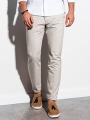 Мужские повседневные брюки чинос Ombre P894, оранжевые цена и информация | Мужские брюки | pigu.lt