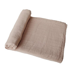 Муслиновая пеленка Mushie, 120x120 cм, Pale Taupe цена и информация | Детские подушки, конверты, спальники | pigu.lt