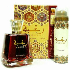 Rinkinys Raghba Classic Edition By Lattafa moterims: parfumuotas vanduo moterims, 100 ml + dezodorantas, 50 ml kaina ir informacija | Kvepalai moterims | pigu.lt