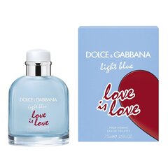 Tualetinis vanduo Dolce & Gabbana Light Blue Love Is Love Pour Homme EDT 75 ml kaina ir informacija | Dolce&Gabbana Kvepalai, kosmetika | pigu.lt