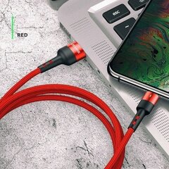 Kabel USB Usams USB-A - USB-C 1 m Czerwony (63765-uniw) цена и информация | Кабели для телефонов | pigu.lt