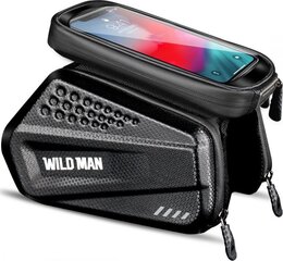 Сумка на велосипедную раму для телефона WildMan Hardpouch XXL, черный цвет цена и информация | Другие аксессуары для велосипеда | pigu.lt