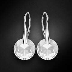 Серебряные серьги "Марианна" с кристаллами Swarovski™ цена и информация | Серьги | pigu.lt