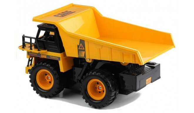 Radijo bangomis valdomas savivartis RoGer Dump Truck with Remote Control / Yellow kaina ir informacija | Žaislai berniukams | pigu.lt