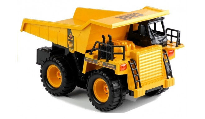 Radijo bangomis valdomas savivartis RoGer Dump Truck with Remote Control / Yellow kaina ir informacija | Žaislai berniukams | pigu.lt