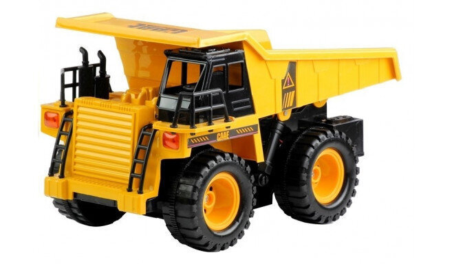 Radijo bangomis valdomas savivartis RoGer Dump Truck with Remote Control / Yellow kaina ir informacija | Žaislai berniukams | pigu.lt