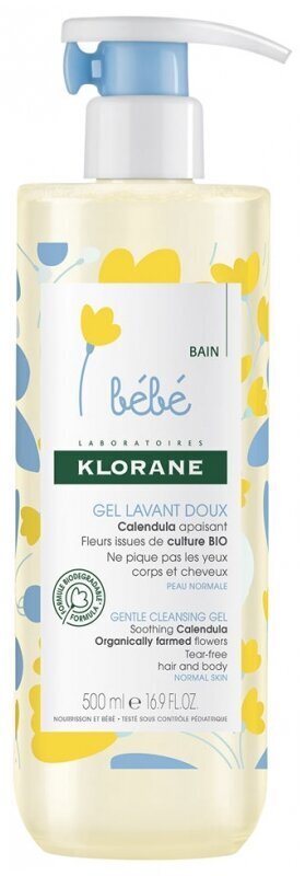 Valomasis gelis Klorane Bebe 500 ml kaina ir informacija | Kosmetika vaikams ir mamoms | pigu.lt