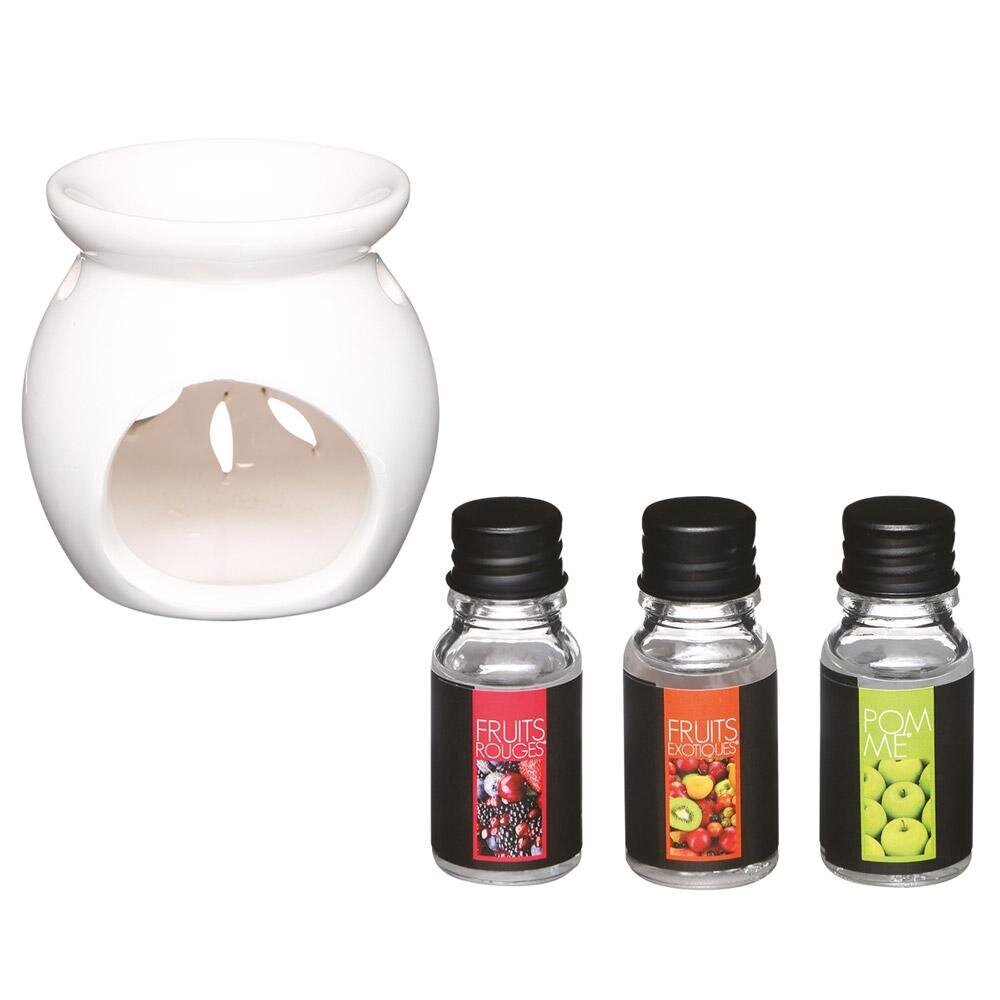Aromatinė lempa ir aliejus, 3x10 ml цена и информация | Žvakės, Žvakidės | pigu.lt
