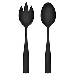 Maku salotų serviravimo įrankiai, 21.8 cm, juodas, 2 vnt kaina ir informacija | Stalo įrankiai | pigu.lt
