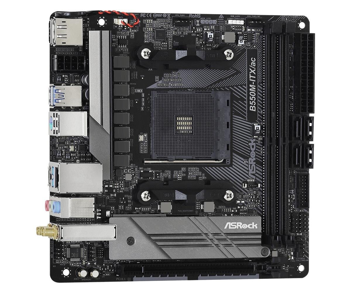 ASRock B550M-ITX/ac kaina ir informacija | Pagrindinės plokštės | pigu.lt