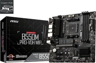 MSI B550M Pro-VDH Wifi цена и информация | Материнские платы	 | pigu.lt