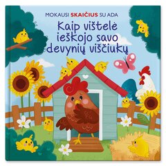 Mokausi skaičius su Ada. Kaip vištelė ieškojo savo devynių viščiukų цена и информация | Развивающие книги | pigu.lt