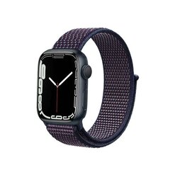 Нейлоновый браслет/ремешок Crong для Apple Watch, 42/44/45 мм, (темно-синий) цена и информация | Аксессуары для смарт-часов и браслетов | pigu.lt