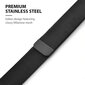 Crong Milano Steel Black цена и информация | Išmaniųjų laikrodžių ir apyrankių priedai | pigu.lt