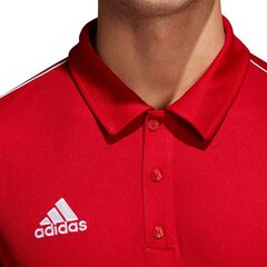 Marškinėliai Adidas Core 18, raudoni kaina ir informacija | Futbolo apranga ir kitos prekės | pigu.lt