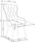 2-jų kėdžių komplektas Halmar K366, raudonas цена и информация | Virtuvės ir valgomojo kėdės | pigu.lt