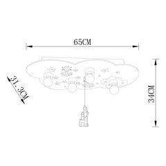 Детский светильник G.LUX GM-664 Princess цена и информация | Детские светильники | pigu.lt