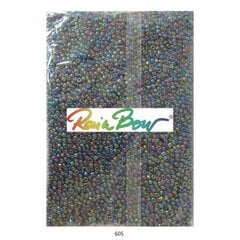 Stikliniai apvalūs karoliukai (biseris) Nr. 6/0 RainBow® 500 g, spalva 605 kaina ir informacija | Papuošalų gamybai, vėrimui | pigu.lt