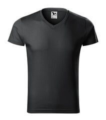 Футболка для мужчин Slim Fit V-neck, черная цена и информация | Футболка мужская | pigu.lt