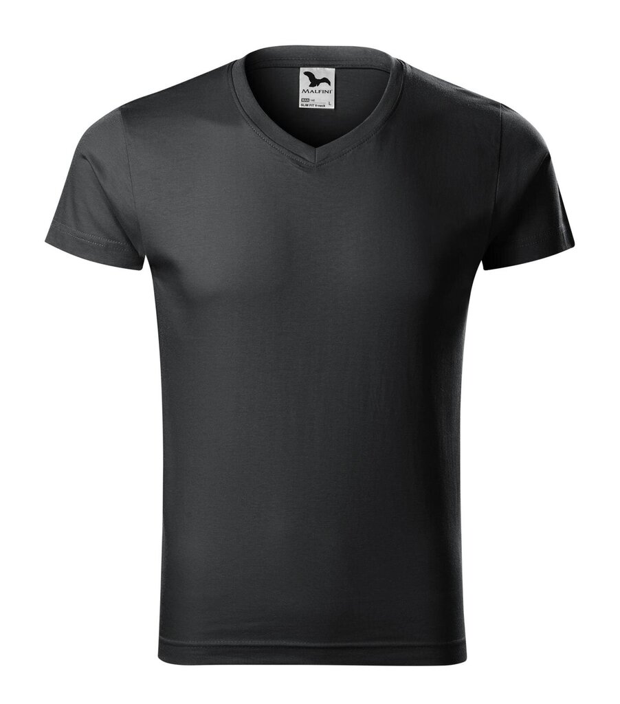 Slim Fit Marškinėliai su V formos iškirpte vyrams kaina ir informacija | Vyriški marškinėliai | pigu.lt