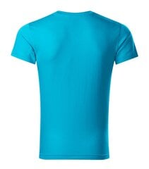 Футболка для мужчин Slim Fit V-neck, синяя цена и информация | Мужские футболки | pigu.lt