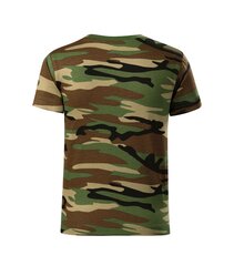 Футболка Camouflage для детей, зеленый камуфляж  цена и информация | Рубашки для мальчиков | pigu.lt