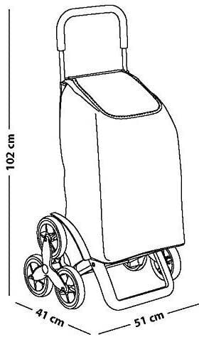 Vežimėlis - krepšys su ratukais, tinkantis laiptams Tavalax kaina ir informacija | Pirkinių krepšiai | pigu.lt