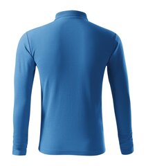 Рубашка поло Pique Polo LS для мужчин, лазурно-синяя цена и информация | Мужские футболки | pigu.lt