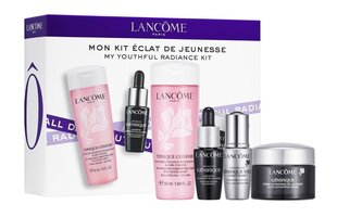 Veido priežiūros rinkinys Lancome: losjonas, 50 ml + serumas, 7 ml + akių kontūro serumas, 5ml + dieninis kremas, 15 ml kaina ir informacija | Veido aliejai, serumai | pigu.lt