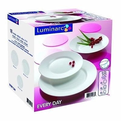 Luminarc Everyday, pietų servizas, 18 dalių kaina ir informacija | Indai, lėkštės, pietų servizai | pigu.lt