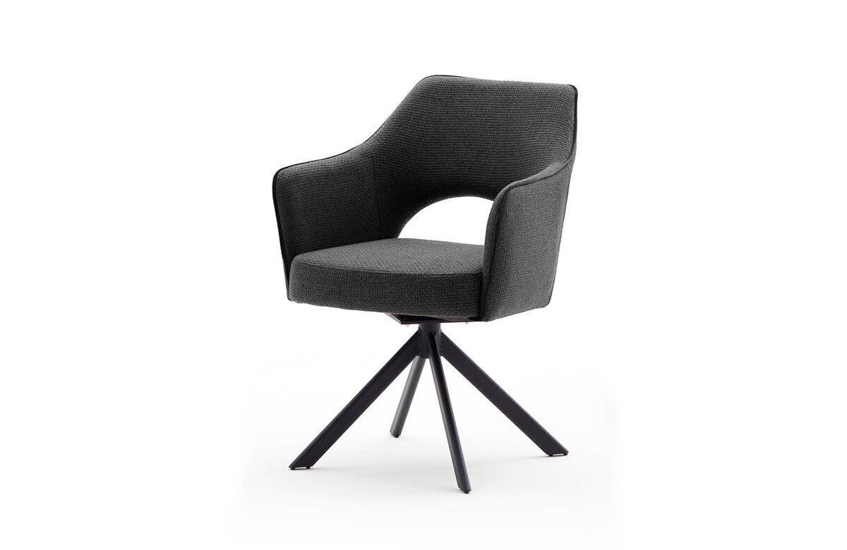 2-jų kėdžių komplektas MC Akcent Tonala S, juodas kaina ir informacija | Virtuvės ir valgomojo kėdės | pigu.lt