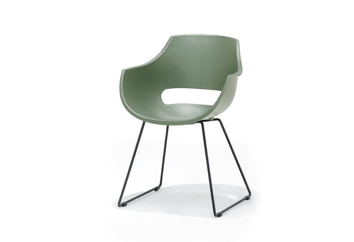 4-ių kėdžių komplektas MC Akcent Rockville K, žalias kaina ir informacija | Virtuvės ir valgomojo kėdės | pigu.lt