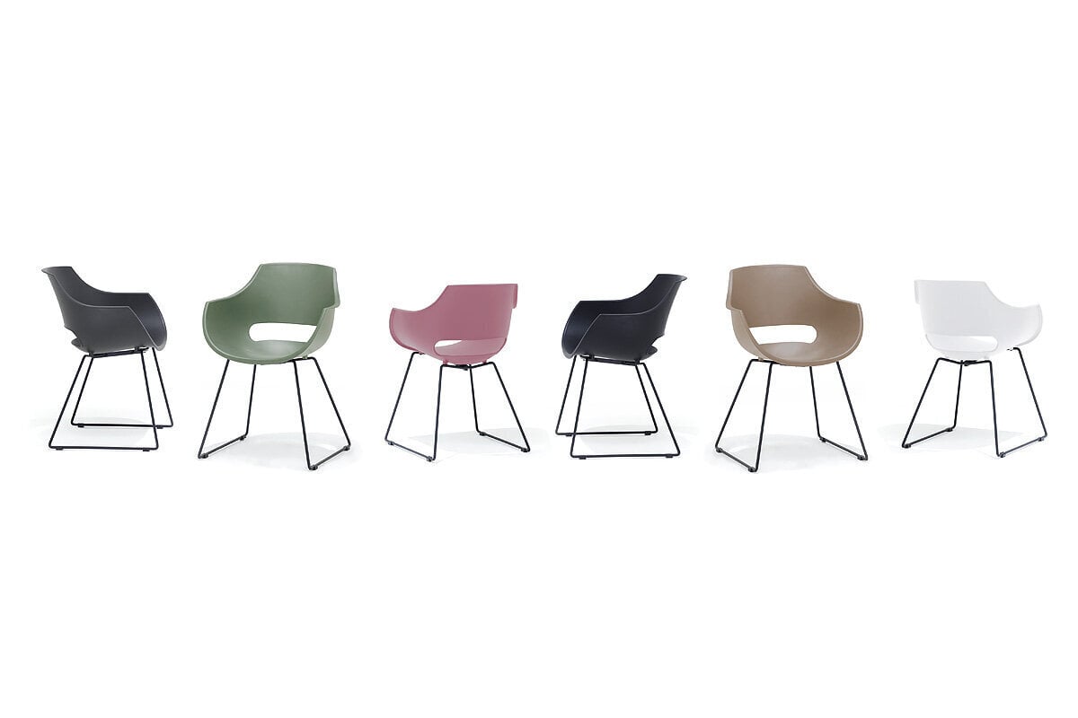 4-ių kėdžių komplektas MC Akcent Rockville K, rožinis-raudonas kaina ir informacija | Virtuvės ir valgomojo kėdės | pigu.lt