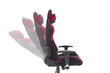 Žaidimų kėdė MC Akcent McRacing 1, juoda/raudona kaina ir informacija | Biuro kėdės | pigu.lt