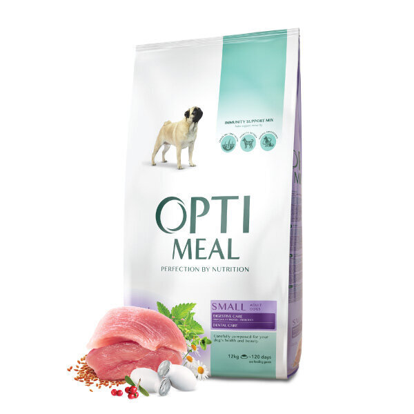 Optimeal™. Visavertis sausas maistas suaugusiems mažų veislių šunims su antiena, 12 kg. kaina ir informacija | Sausas maistas šunims | pigu.lt