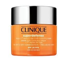 Apsauginis veido kremas Clinique Superdefense SPF25, 50 ml kaina ir informacija | Veido kremai | pigu.lt